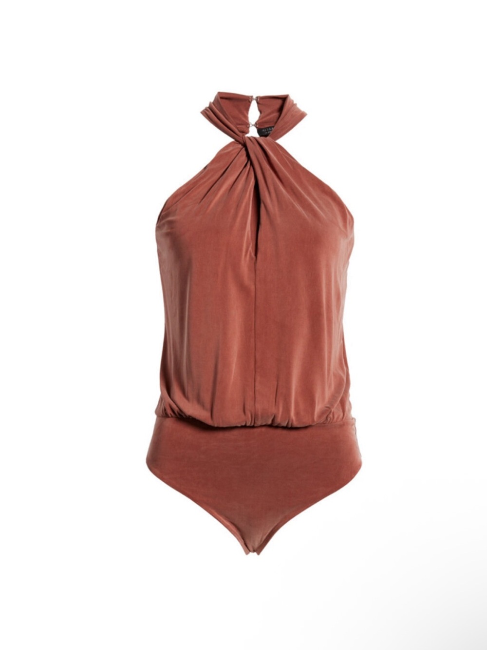 NWT all saints Sami Rust Halter Bodysuit Top - Women